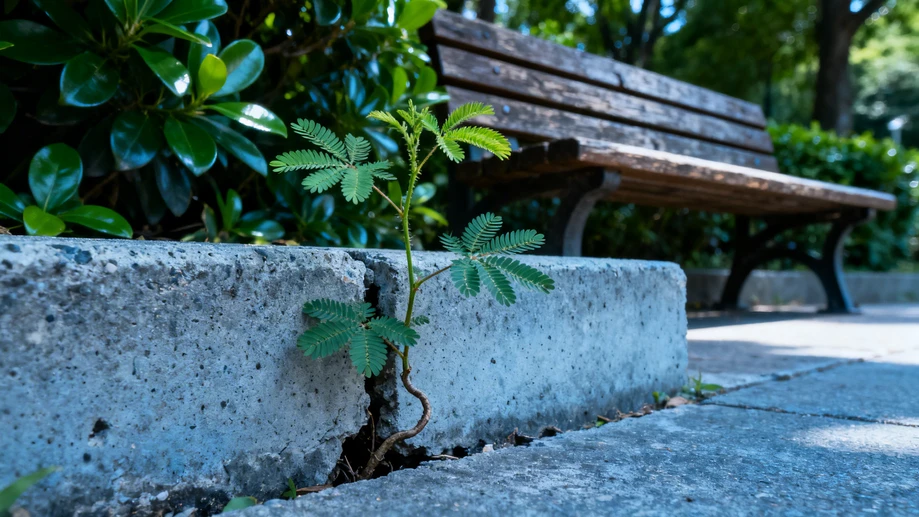 The Astonishing Survival Skills of the Sensitive Plant in Our Concrete World!