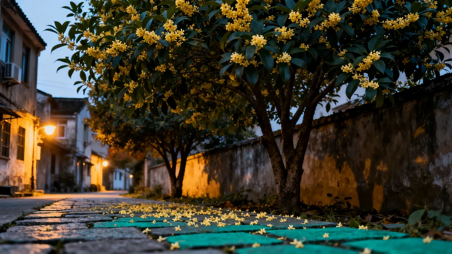 Do You Know the Tiny Creamy White and Golden Flower That Can Perfume a Whole Residential Block All By Itself in Mild Autumn