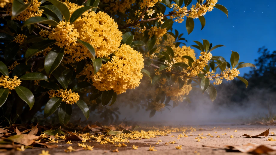 Have You Noticed Sweet Osmanthus Never Pours Out Its Signature Honey Scent Until Cool Autumn Nights Drop to a Specific Temperature