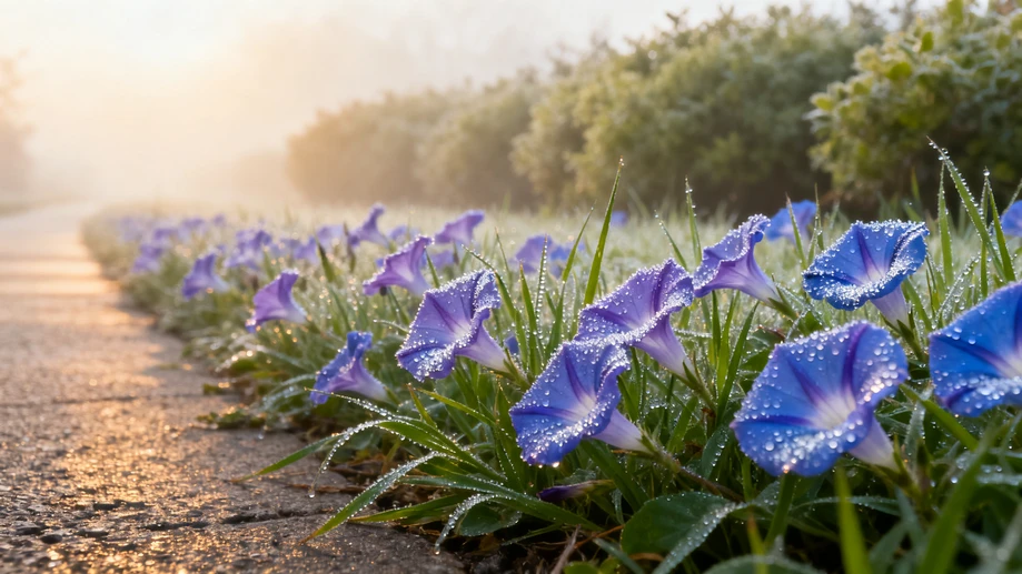 Have You Ever Noticed That Morning Glories Glow Like Tiny Studded Jewels Only In The First Hour After Dawn