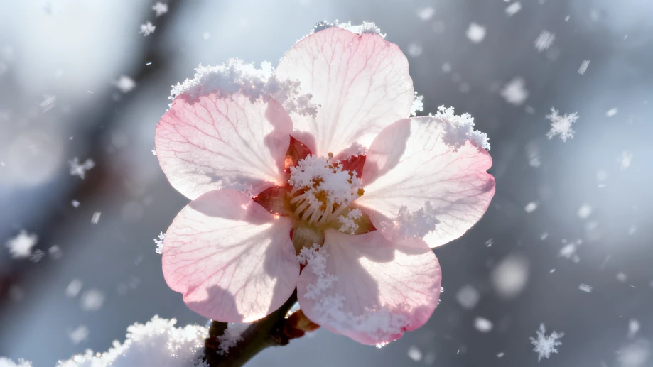 Plum Blossoms Defy Winter's Bite with Stunning Frost Resistance