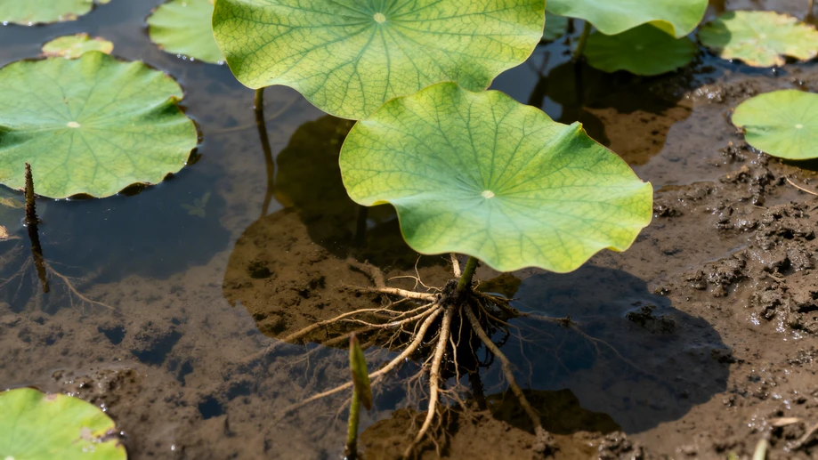 The Lotus Plant's Miraculous Adaptation to Muddy Waters!