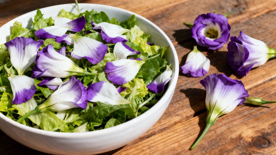 Did You Know Edible Eustoma Petals Can Transform Your Salad Into a Superfood Feast?