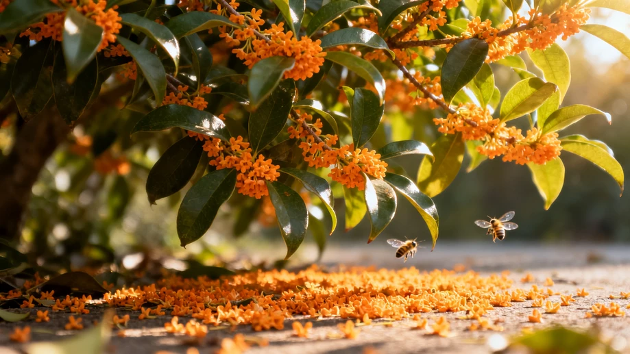 Wait, those tiny golden sweet-scented osmanthus clusters clinging to sun-warmed branches hold a hidden trait you never stopped to notice